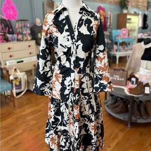 Soft Surroundings Black and Brown Dress Size 12